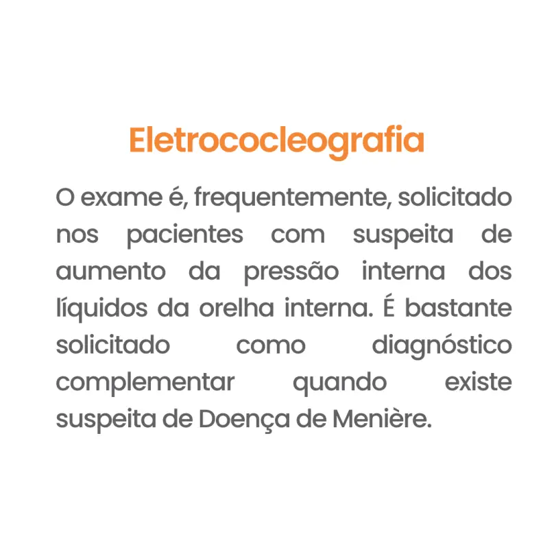Exame Eletrococleografia
